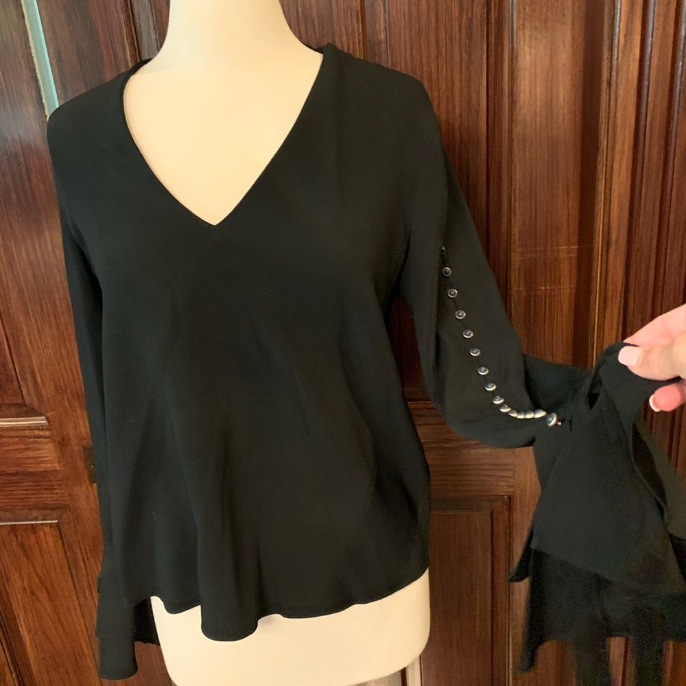 Jonathan Simkhai black studded top